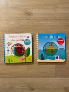 2 livres petites bêtes du jardin + les véhicules